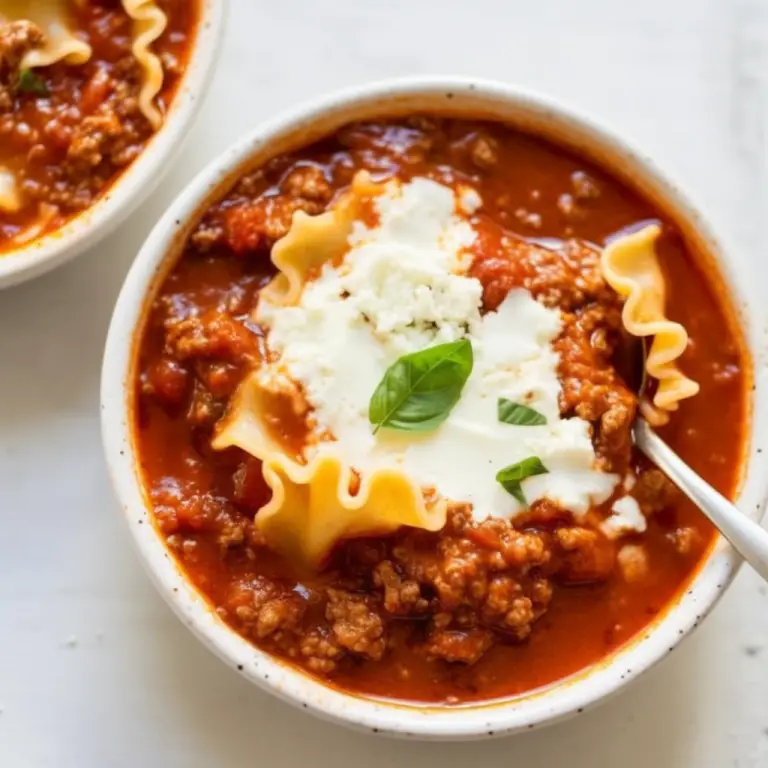 Easy Lasagna Soup Recipe for Beginners
