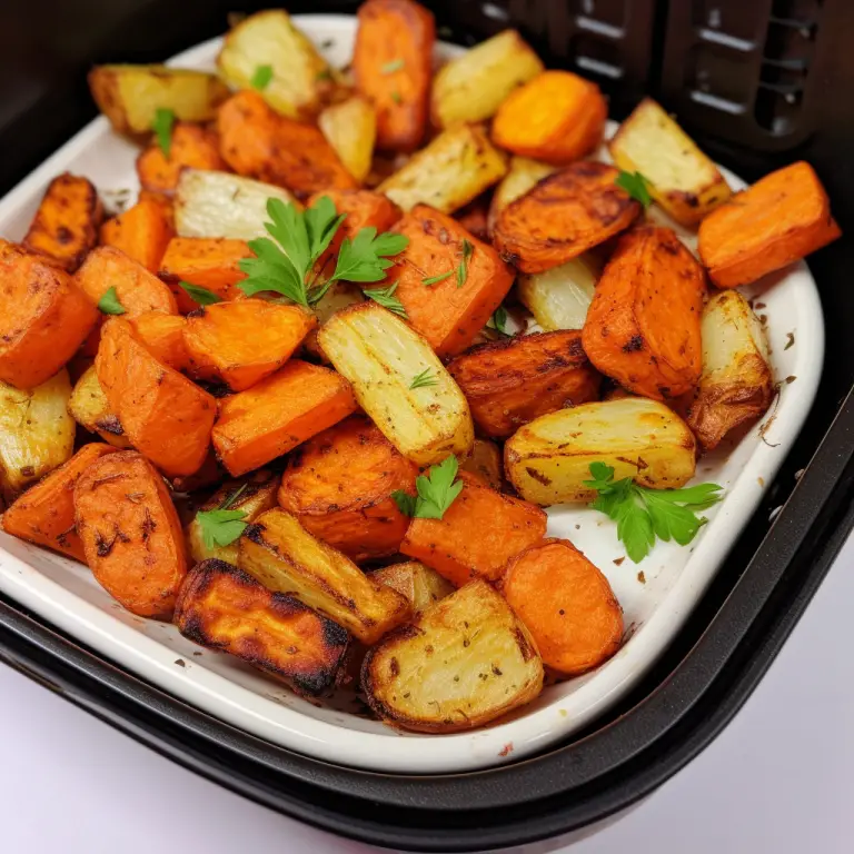 Easy Air Fryer Recipe: Carrots and Potatoes