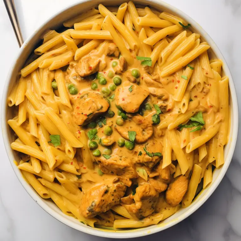 How to Make Creamy Chicken Curry Pasta