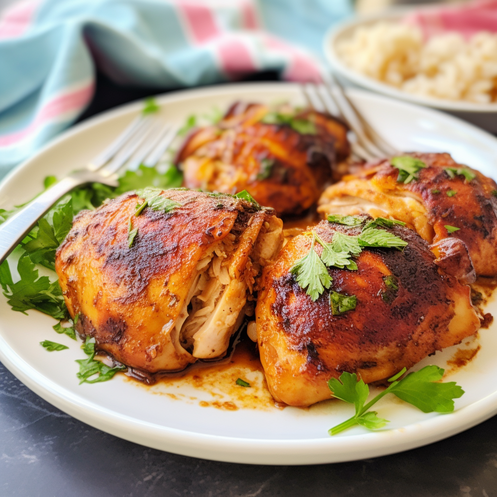 Crispy Dijon Air Fryer Chicken Thighs Recipe – Charm Recipes