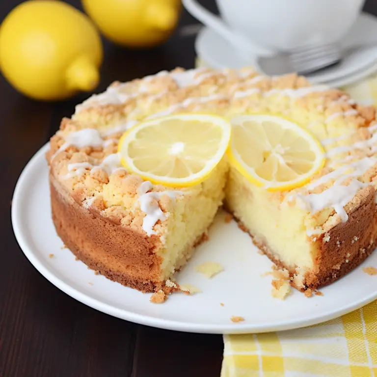Easy Lemon Cream Cheese Coffee Cake Recipe for Beginners