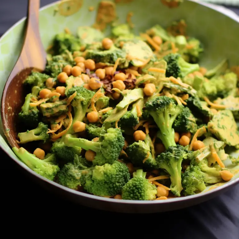 Vegan Curried Broccoli Chickpea Salad: A Simple and Delicious