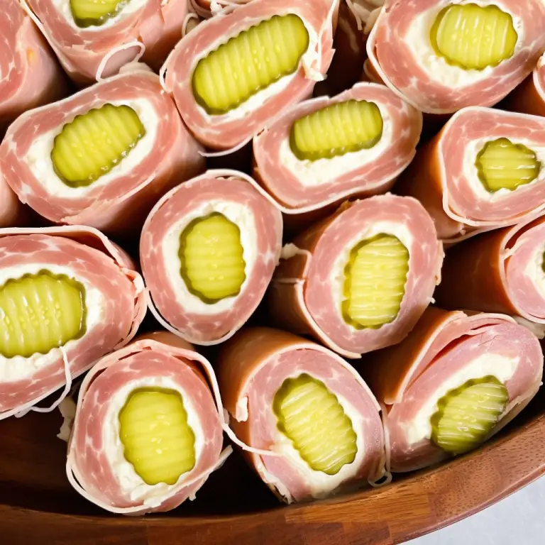 Quick and Tasty Pickle Roll Ups