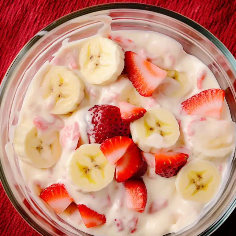 Quick and Tasty: Strawberry Banana Cheesecake Salad Recipe for Beginners