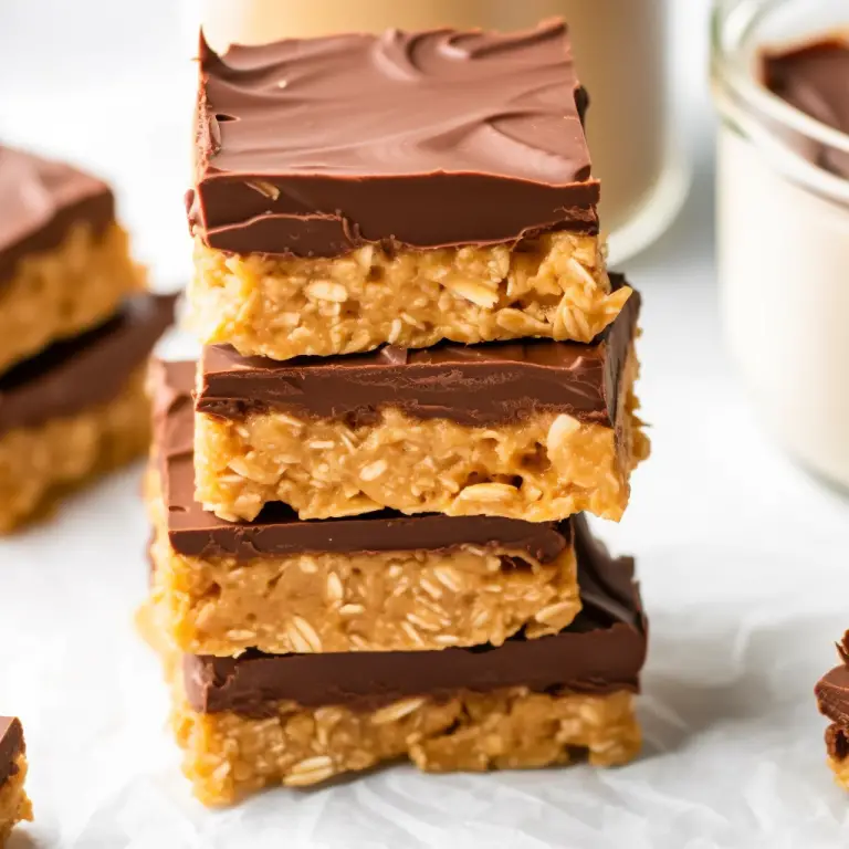 Quick and Simple No Bake Peanut Butter Oatmeal Bars