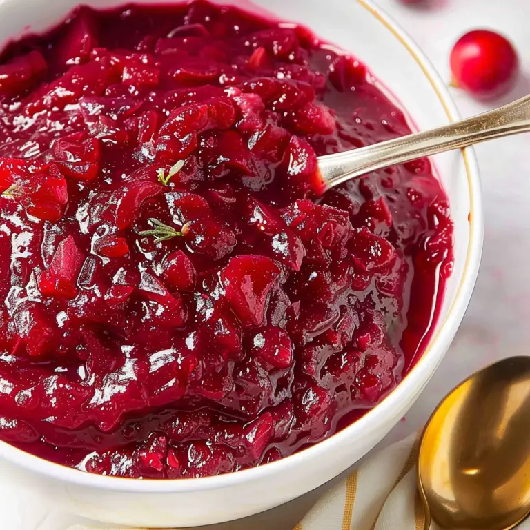 Quick and Simple Cranberry Sauce Recipe