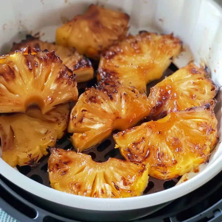 Easy Air Fryer Recipe: Sweet and Tangy Pineapple Slices