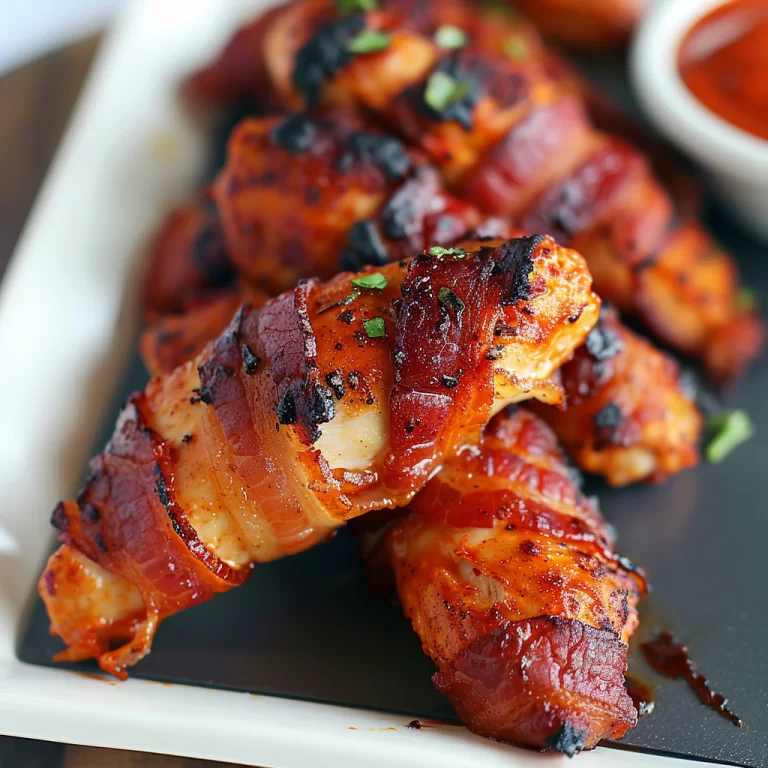 Delicious Bacon-Wrapped Chicken Tenders