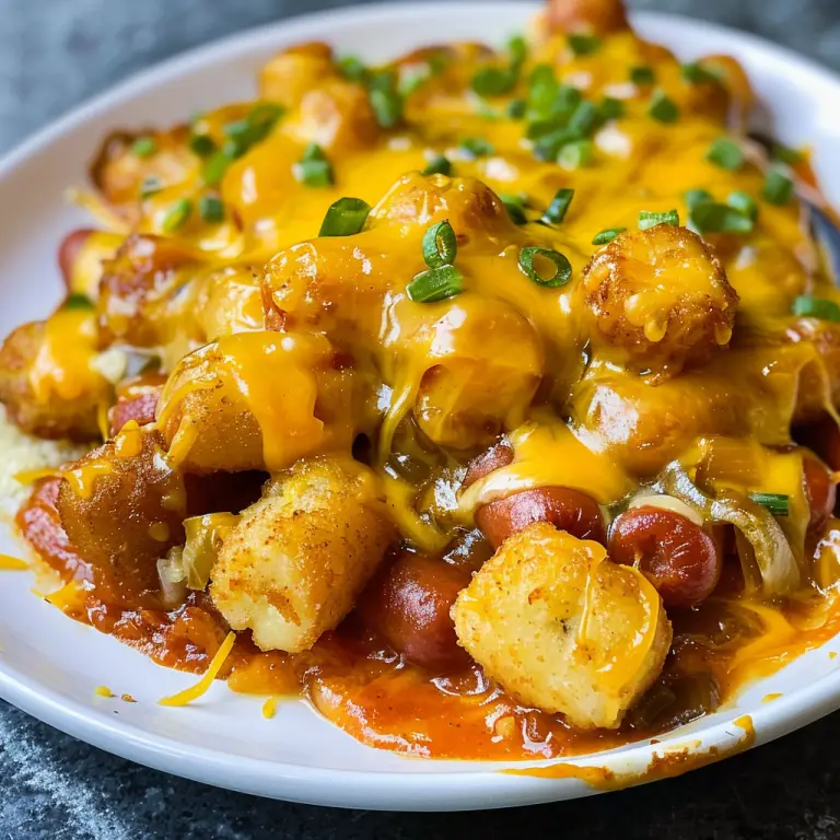 Easy Steps to Make Cheesy Hot Dog Tater Tot Casserole