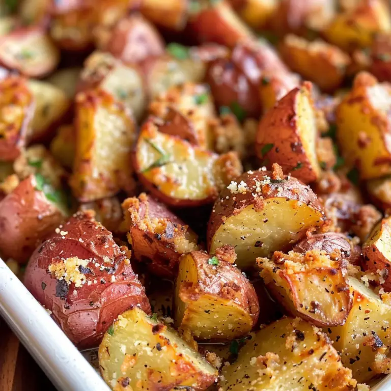 Easy Recipe for Delicious Garlic Parmesan Roasted Red Potatoes