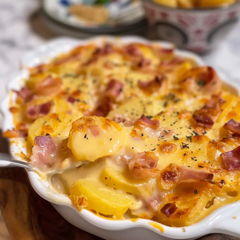 How to Make a Delicious Ham & Au Gratin Potato Casserole