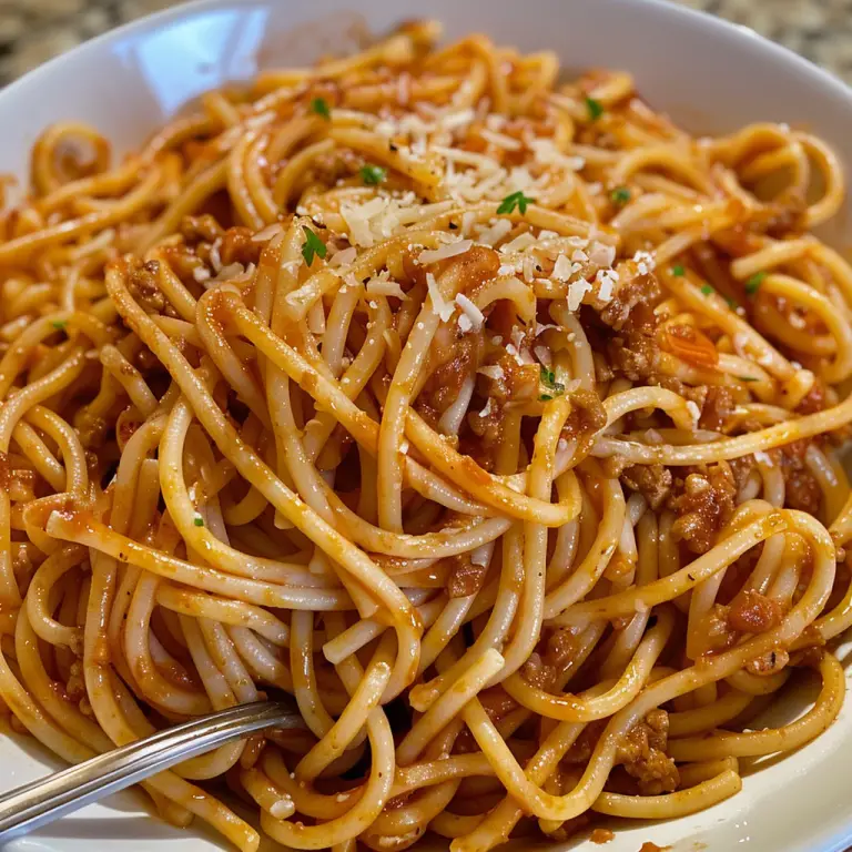 Easy Recipe for Spaghetti with Ground Beef Sauce