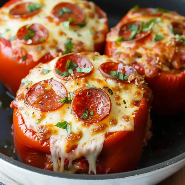 Cooking Pizza Stuffed Peppers in a Slow Cooker