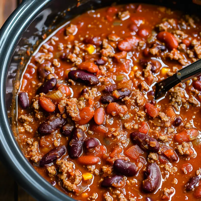 Step-by-Step Instructions for Perfect Crockpot Chili