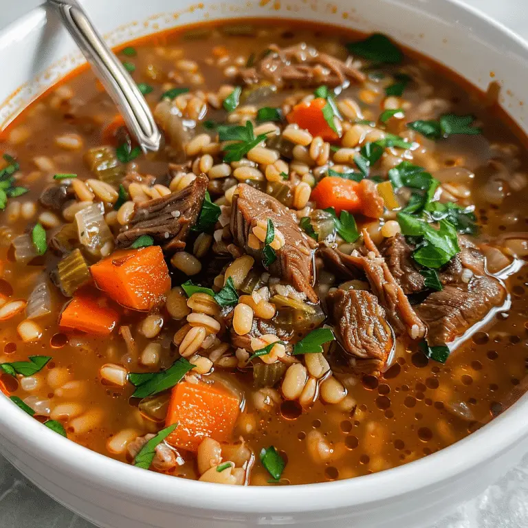 How To Make Delicious Beef Barley Soup