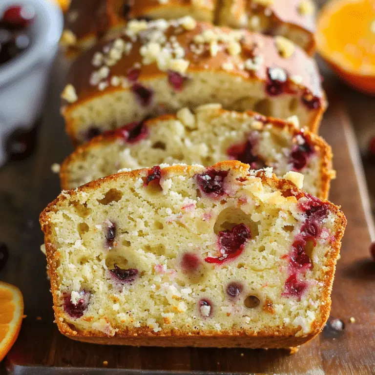 Easy Recipe for Delicious Cranberry Orange Bread