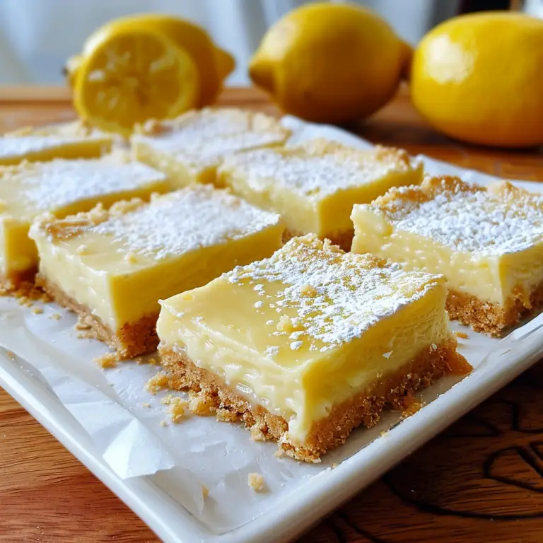Quick and Delicious Creamy Lemon Squares