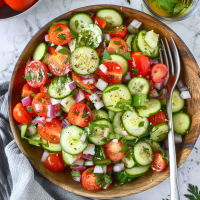 How to Make a Refreshing Cucumber Tomato Salad