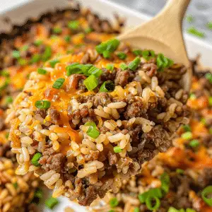 Quick and Delicious Hamburger Rice Casserole