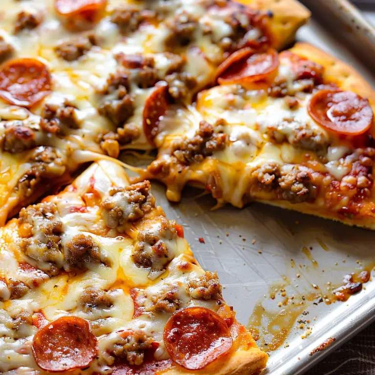 How to Make Homemade School Cafeteria Pizza