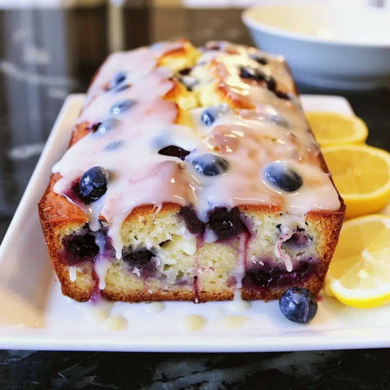 How to Make a Delicious Lemon Blueberry Loaf with Lemon Glaze