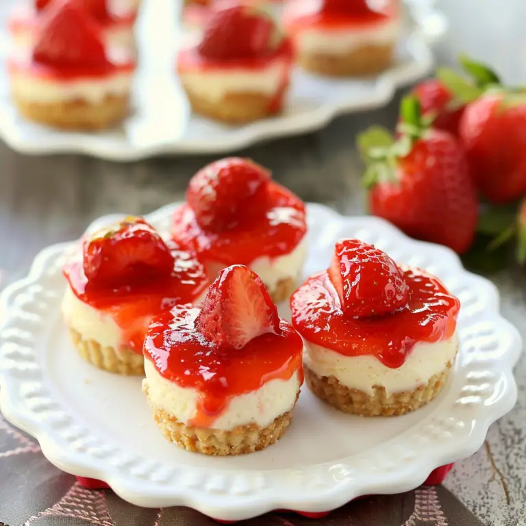 Quick and Delicious Mini Strawberry Cheesecake Bites How-to