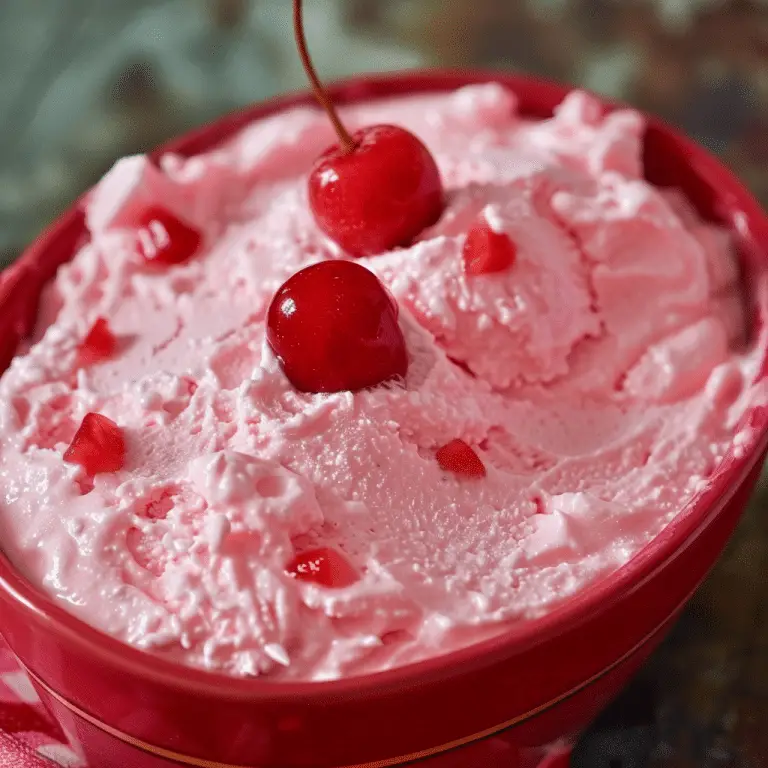How to Make Pink Cherry Jello Fluff Dessert
