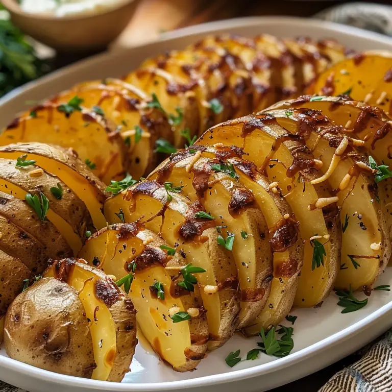 How to Make Perfectly Crispy Sliced Baked Potatoes – Charm Recipes