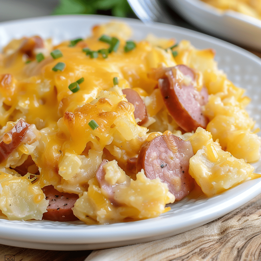 Step-by-Step Guide Making Slow Cooker Cheesy Kielbasa Hashbrown Casserole