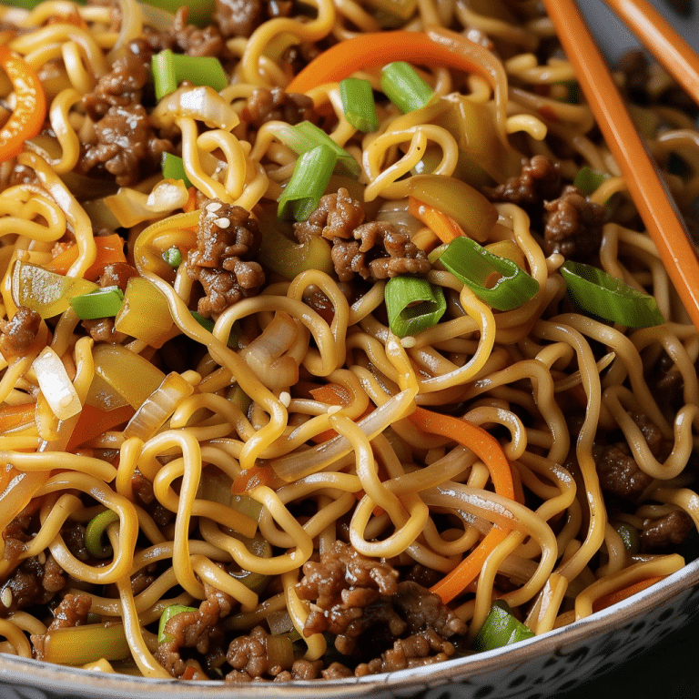 How to Make Slow Cooker Ground Beef Chow Mein