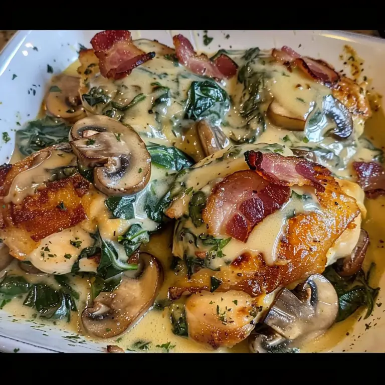 Cooking Creamed Spinach Recipe with Smothered Chicken