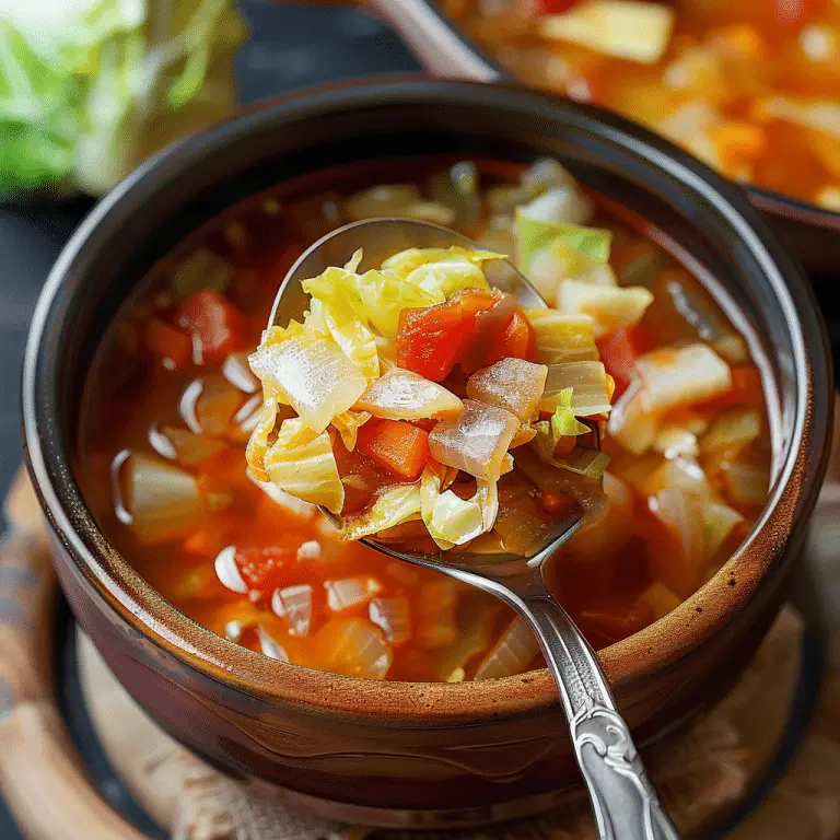 Easy Weight Loss Cabbage Soup Recipe