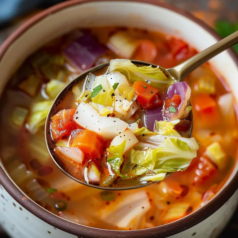 Easy Weight Loss Cabbage Soup Recipe