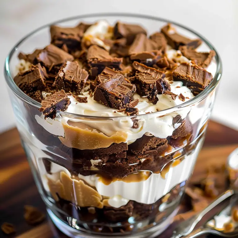 How to Make a Peanut Butter Brownie Trifle