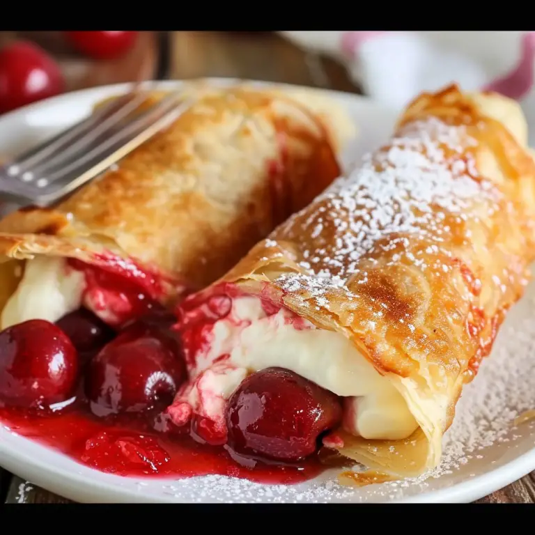 How To Make Delicious Cherry Cheesecake Chimichangas Recipe