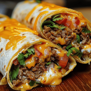 How to Make Homemade Nacho Cheese Beef Wrap