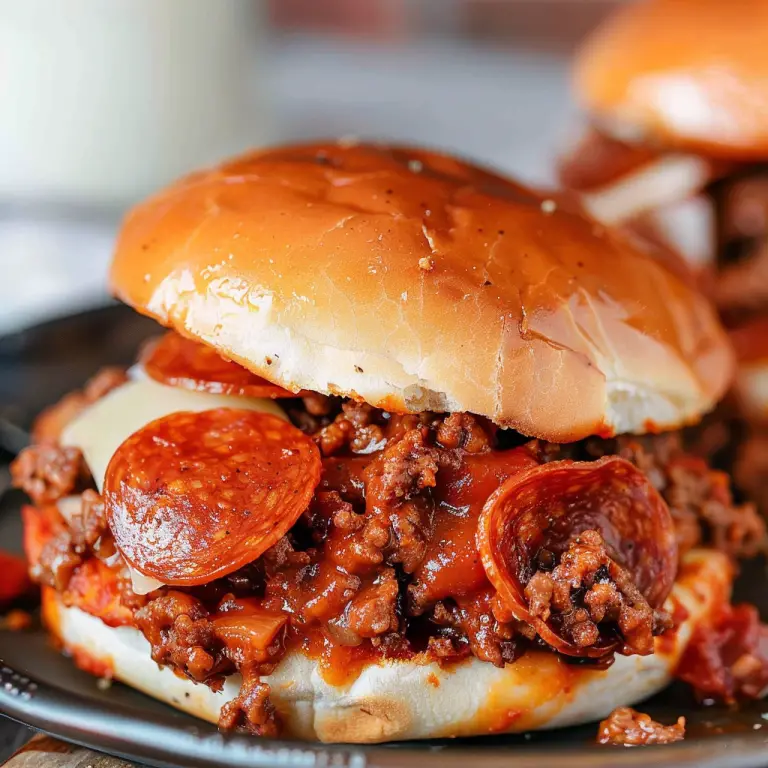 How to Make Pepperoni Pizza Sloppy Joes