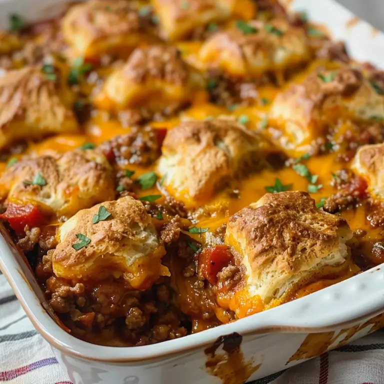 How to Make Quick and Delicious Sloppy Joe Biscuit Casserole