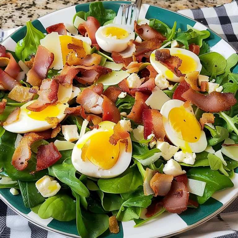 How to Make Simple Spinach Salad with Warm Bacon Dressing