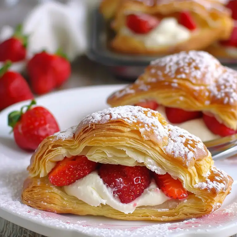 How to Make Delicious Strawberries & Cream Pastry Puffs