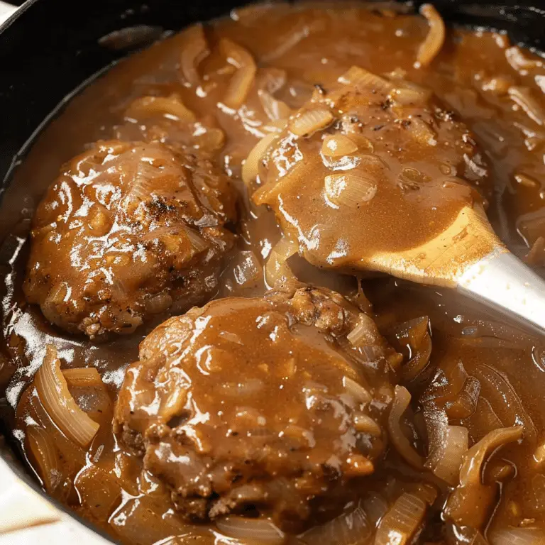 How to Make Brown Gravy Smothered Hamburger Steaks