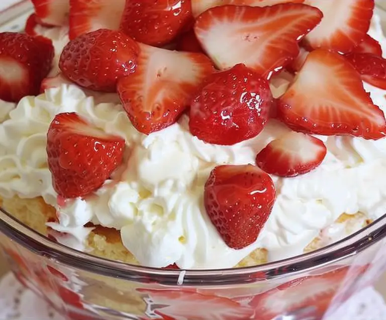 How to Make a Delicious Strawberry Punch Bowl Cake