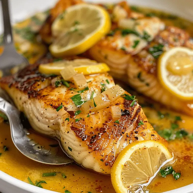 How To Make Pan Seared Cod with Lemon Butter Sauce Recipe