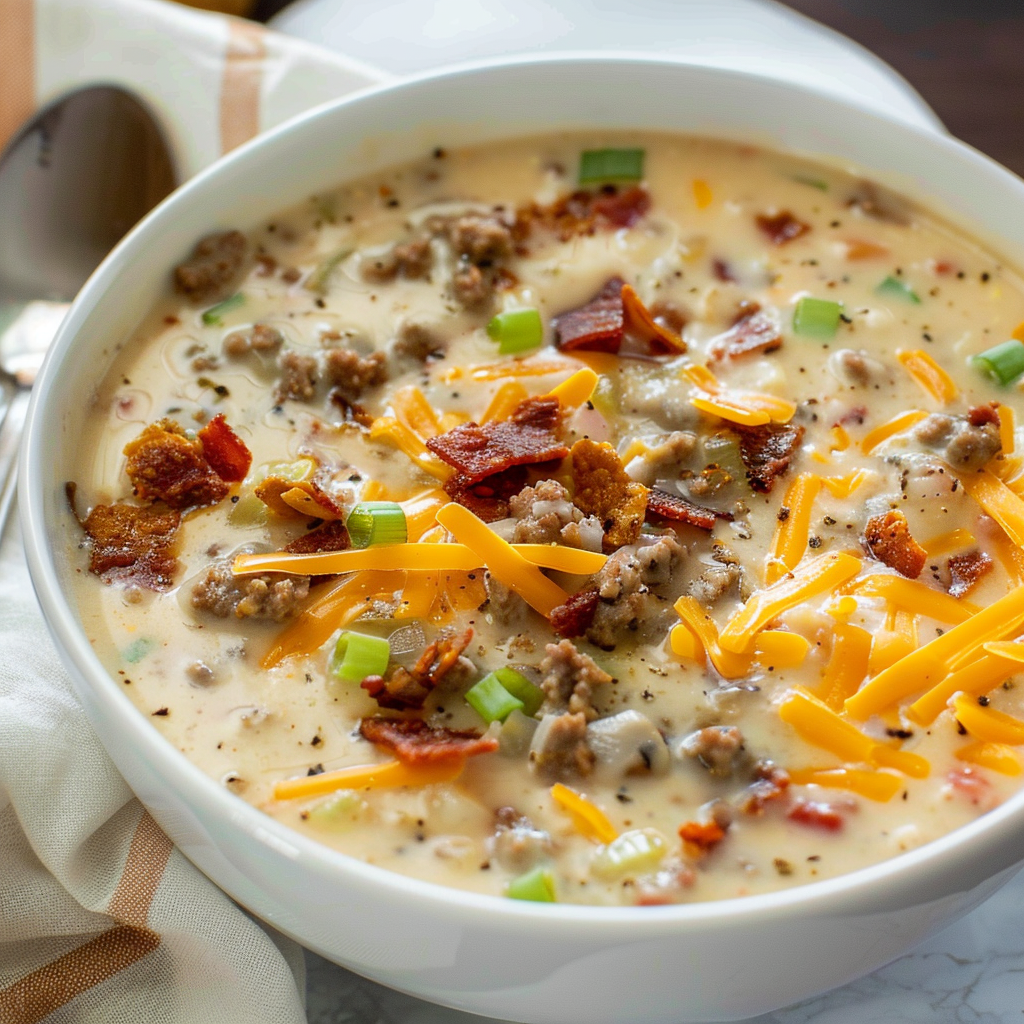 How to Make A Family Favorite Creamy Cheeseburger Soup