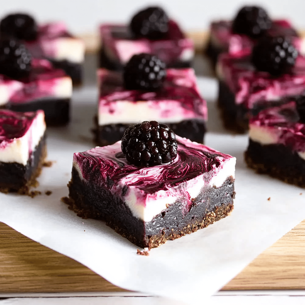 Blackberry Cheesecake Brownies