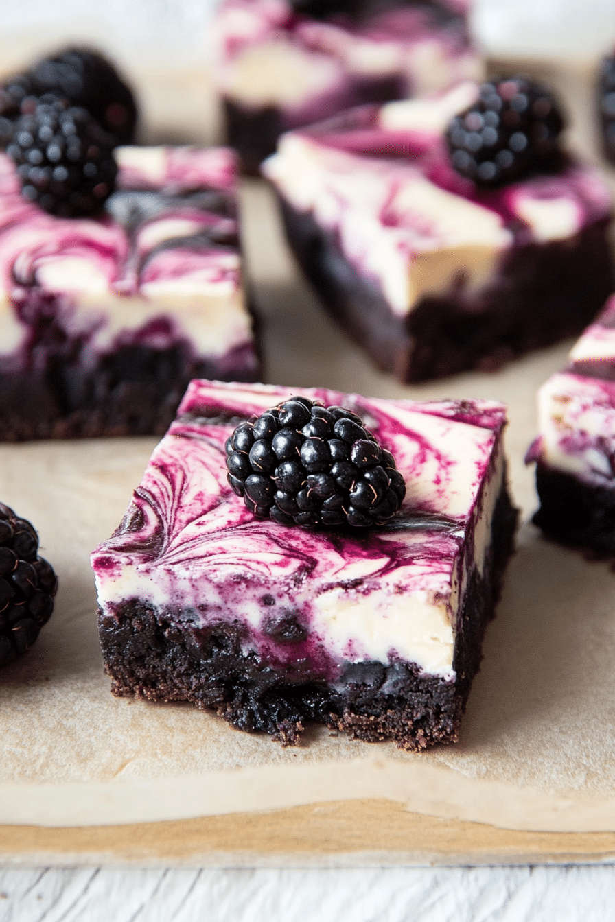 Blackberry Cheesecake Brownies