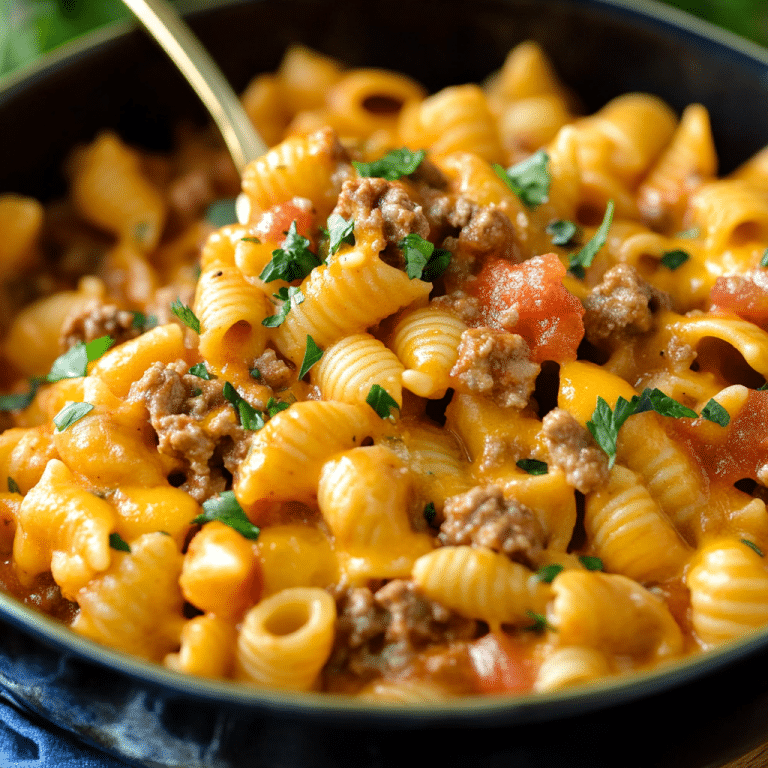 One-Pot Cheesy Taco Pasta