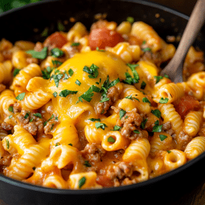 One-Pot Cheesy Taco Pasta