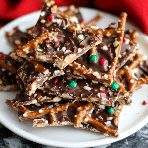 Christmas Pretzel Bark