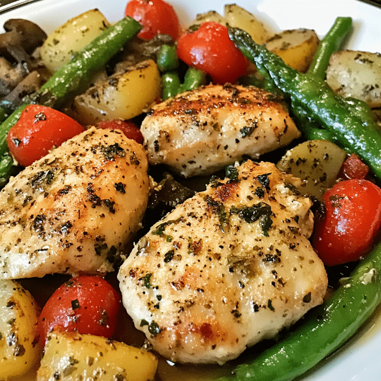 Italian Dressing Chicken with Seasonal Veggies